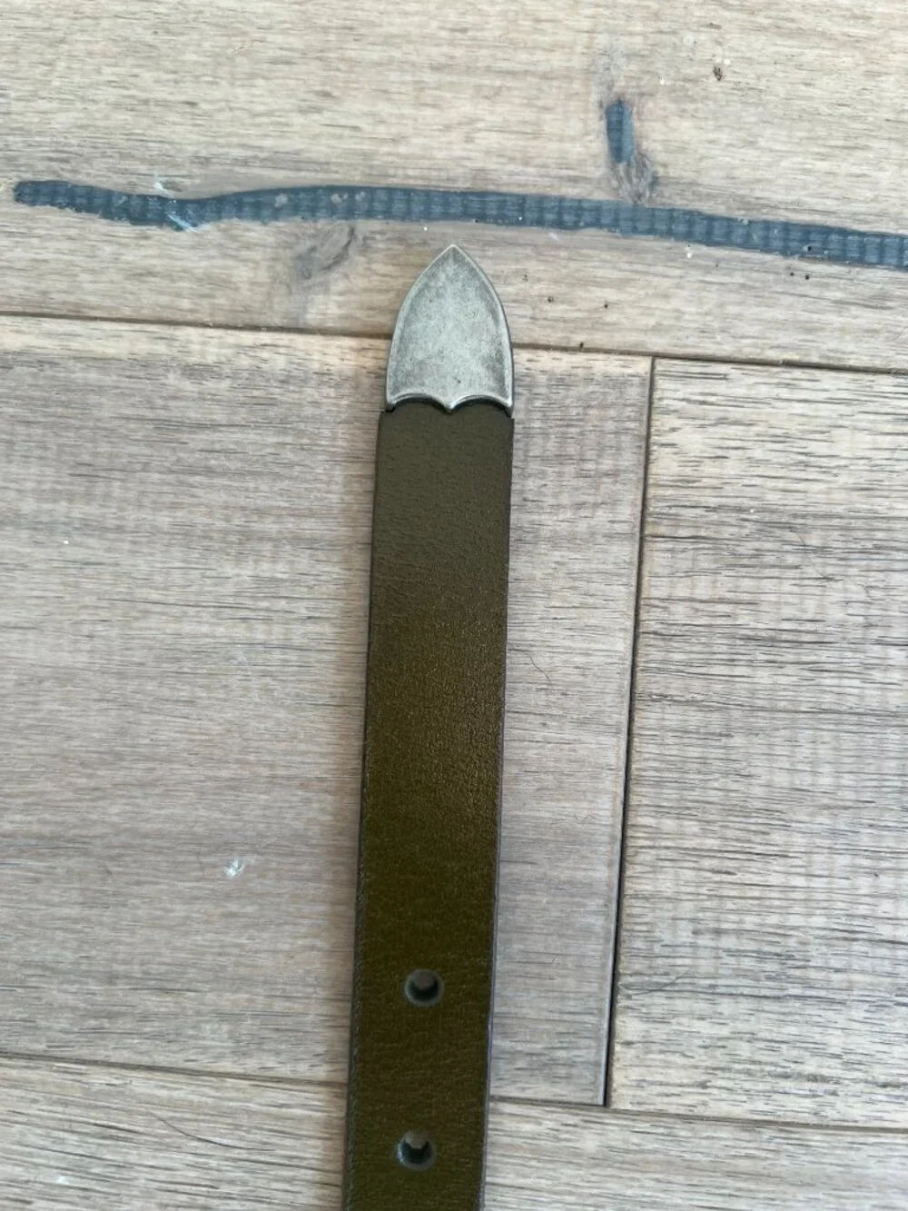 NWOT Lucky Brand Olive Green Leather Belt - Size Large